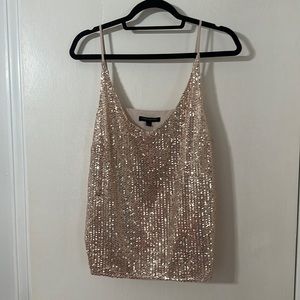 Banana Republic sequin gold cami